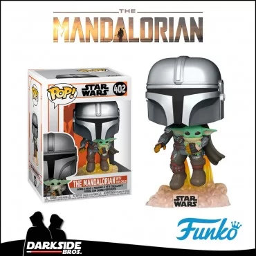 The Mandalorian - Mando Flying with Child - Pop!