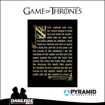 Game of Thrones - Nightwatch - Cuadro 40x30