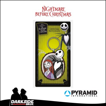 Nightmare Before Christmas - Jack & Sally - Llavero de Goma