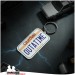 Back to the future - License Plate - Llavero de Goma