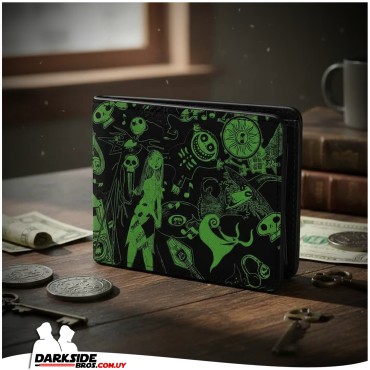 The Nightmare Before Christmas - Collage - Billetera Caballero - Darkside Bros Uruguay