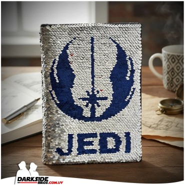 Star Wars - Libreta A5 Premium Lentejuelas - Darkside Bros Uruguay
