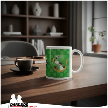 Super Mario - Yoshi - Taza Original - Darkside Bros Uruguay