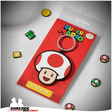 Super Mario - Honguito - Llavero de Goma