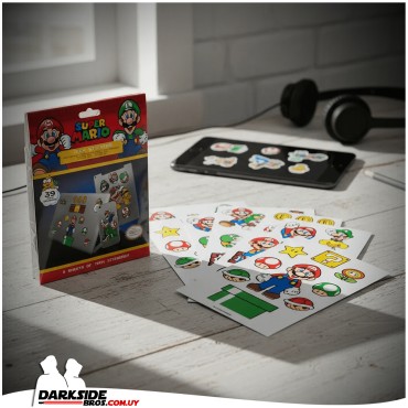 Super Mario - Stickers Pack 39 unidades