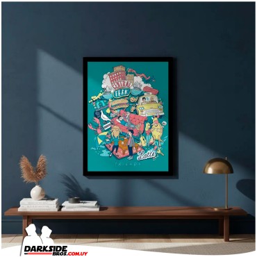 Friends - 30 Years Animated Montage - Cuadro 40x30