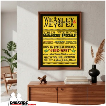 Harry Potter - Weasley & Weasley Specials - Cuadro 40x30 - Darkside Bros Uruguay