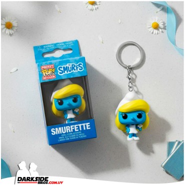 Los Pitufos - Pitufina - Llavero Pop!